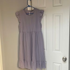Light purple dress.